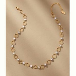 NWT Anthropologie gold plated choker